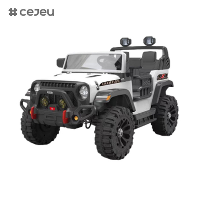 CJ-JC309,2.4G RC 座席2台/USB/Light 四輪式 MP3ソケット/音楽 パワーディスプレイ/3 スピード ブルーツ/ホーン