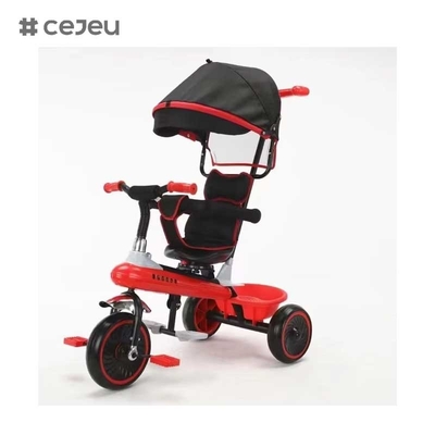 CJ-XSS-NW820 ファンシー キッズ 三輪車 ペダル用 パーツ 青少年の楽しい乗車 傘付き 4 in 1 三輪車 キッズ