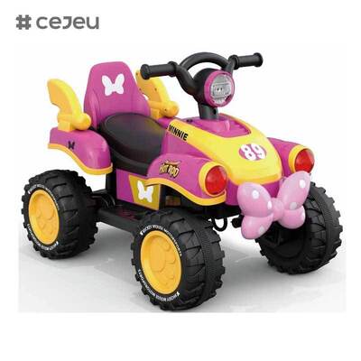 CJ-FLBB-712 2歳から4歳のベビーキッズライドオンプッシュペダルカー、スライド式バッテリー駆動の音楽付き子供用