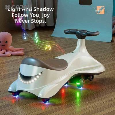 CJ-SL-V8 タービング・ローキング・バイク 25~36ヶ月 子供向け プラスチック4輪 静かな反転車 男の子と女の子向け ベビー・ストロラー