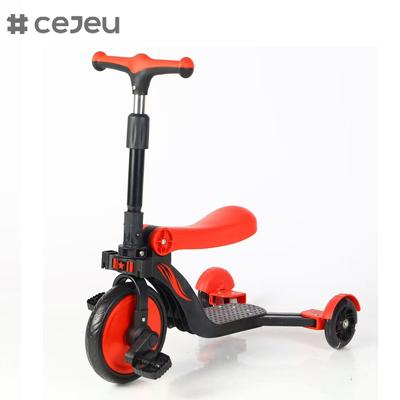 CJ-DDW-113 卸売 折りたたむ 5 in 1 子供 子供 キック スクーター 3 輪 玩具 自転車 子供 足 スクーター 子供 スクーター 子供のための子供 子供 5 in 1