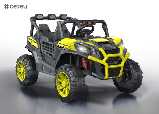 12V UTV 車に乗る 子供用 バッテリー駆動 リモコン付きおもちゃに乗る 4ホイール乗る 音楽付き車に乗る