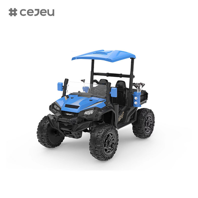 CJ-5189 12V 2人乗り キッズ UTVカー, 10AH 電動車 トラックカー 2x550W モーター,おもちゃゴルフクラブ