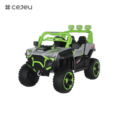 CJ-6187 12V 2人乗り キッズ UTVカーに乗る 4.5AH 電動車 トラックカー 2x390W モーター,USB,MP3,音楽,ブルーテッド