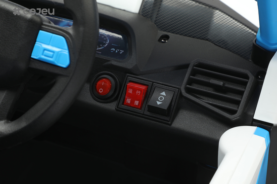CJ-6187 12V 2人乗り キッズ UTVカーに乗る 4.5AH 電動車 トラックカー 2x390W モーター,USB,MP3,音楽,ブルーテッド