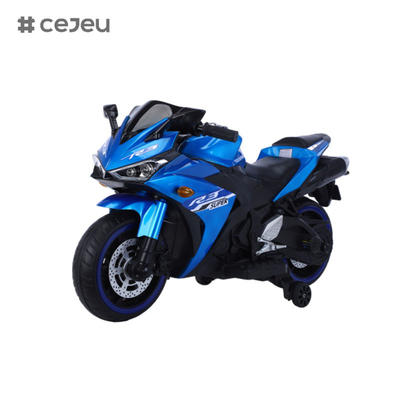 CJ-N-888 12V 子供用のバイクに乗る バッテリー駆動 2輪モーターサイクルの玩具 ブルーツ,音楽,ライト...