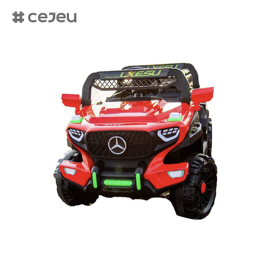CJ-2023 6V シッター キッズ UTVカー,4.5AH電気自動車 トラックカー 2x380モーター,2.4G RC,男の子と女の子のために
