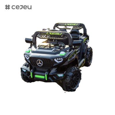CJ-2023 6V シッター キッズ UTVカー,4.5AH電気自動車 トラックカー 2x380モーター,2.4G RC,男の子と女の子のために