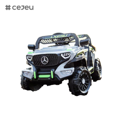 CJ-2023 6V シッター キッズ UTVカー,4.5AH電気自動車 トラックカー 2x380モーター,2.4G RC,男の子と女の子のために