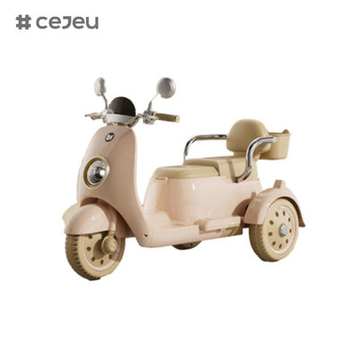 CJ-689-2 6V4 一ボタンのスタート/幼稚園機能/USB/ライト/収納箱付き,男の子と女の子のための子供のための電気自動車
