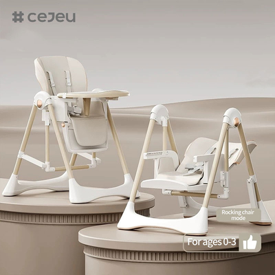 CJ-28,2 1+PP+Swing,灰色/白色/ピンク/ブラウン,四色,パッケージサイズ64*31*57cm,信頼性と安全性のある赤ちゃんハイチェア