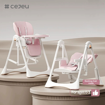 CJ-28,2 1+PP+Swing,灰色/白色/ピンク/ブラウン,四色,パッケージサイズ64*31*57cm,信頼性と安全性のある赤ちゃんハイチェア