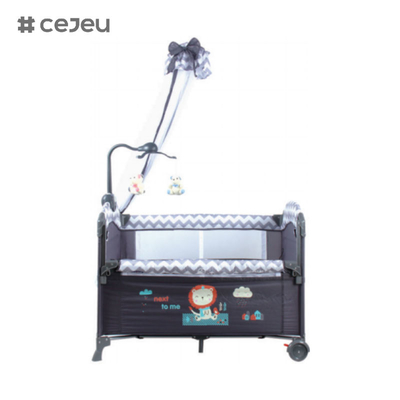 現代的な折りたたむベビーベッド ベッド 新生児 多機能 携帯 赤ちゃん 遊び場 寝具 ベッドサイド ベビーベディ