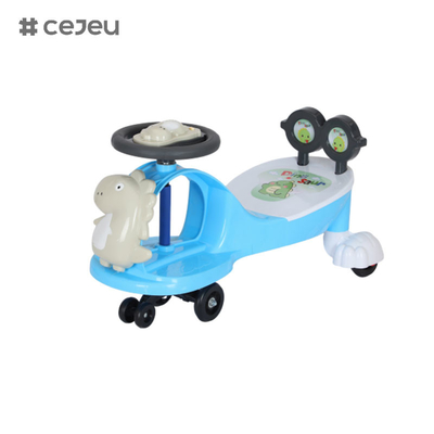 WLF-9666 安全な健康 クリエイティブデザイン 人力 プラスチック バイク スタック ベビー 玩具 子供 スイング 車 音楽/ロープ付き