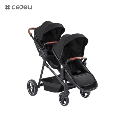 CJ-PSD-S600T 新デザイン 折りたたむ 可離し式 ダブル ベビー プロム ツイン スローラー 0-3 歳の赤ちゃん