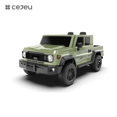 CJ-TTXB-HZBB-985 2025 新型電気4WDトラック キッズ 4×4ホイール乗用 3-8歳 2座オフロードRC バッテリー付き