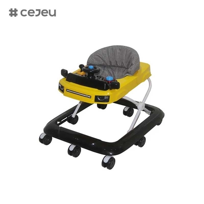 CJ-XTD-401,2025 新しいモデル ベビーウォーカー 3対1 プラスチックプッシュウォーカー 調整可能なレベル 子供の学習と歩行のためのヨーロッパ標準