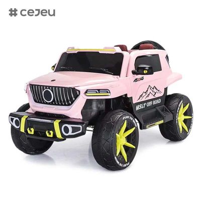 CJ-SF-5688 最新 大型 12V7Ah 大型 4 モータードライブ キッズ 電動車/ピンク カラー 2 スピード キッズ 5-12年間オフロード車に乗る