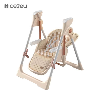 CJ-YY-018 プロフェッショナルサプライヤーの電動2-in-1ハイチェア 多機能ブースターロッキングダイニングチェア ベビー子供用ダイニング