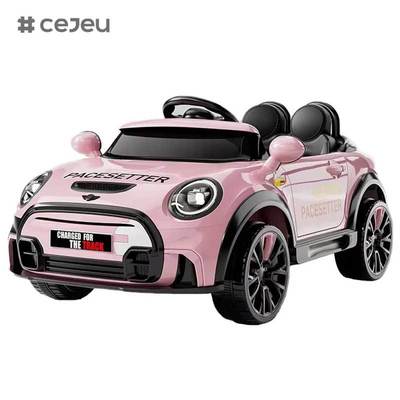 CJ-KR-TK-1166 高品質 子供用 2人乗り 12V 電動カー キッズ ライドオンカー LEDライト付き 4～8歳 女の子向け