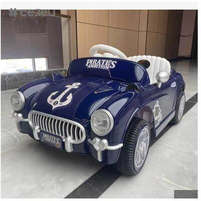 CJ-FB-S9 アンティークスタイルのスポーツカー 充電玩具 新デザイン 電動車 照明 音楽 プラスチック 乗り物 玩具 2-4歳 12V