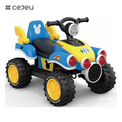 CJ-FLBB-712 2歳から4歳のベビーキッズライドオンプッシュペダルカー、スライド式バッテリー駆動の音楽付き子供用