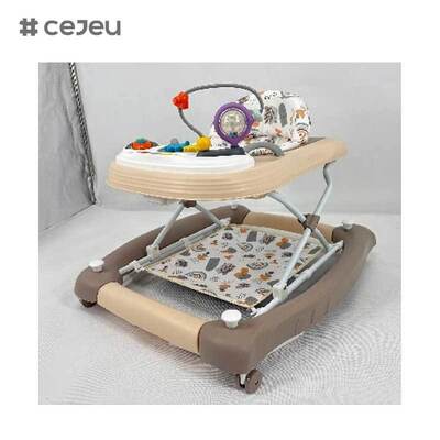 CJ-BST-9308 (WALKER + ROCKER + PUSH) ウォーカー&ロック2対1: 3レベルのリフト&セーフグリップベース付きのミュージカル・グロー・ライド
