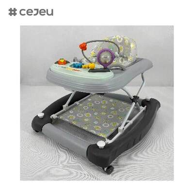 CJ-BST-9308 (WALKER + ROCKER + PUSH) ウォーカー&ロック2対1: 3レベルのリフト&セーフグリップベース付きのミュージカル・グロー・ライド