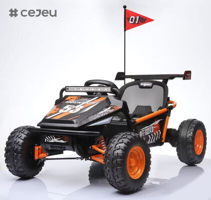 CJ-LT-2035 24V キッズオフロードドリフトバギー 4 輪サスペンション 180 ドリフト ワンキー MP3 音楽 RC LED ベルトライドオンレーシングカート