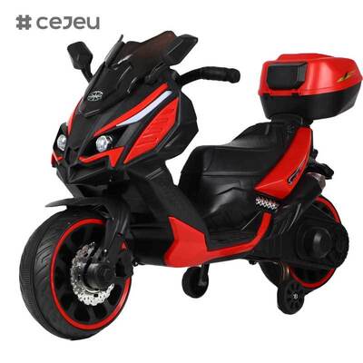 CJ-XL-1988 ユニセックス 3輪電動バイク バッテリー式 小型プラスチックホイールライドオンおもちゃ 子供用 3～8歳 最新モデル 人気