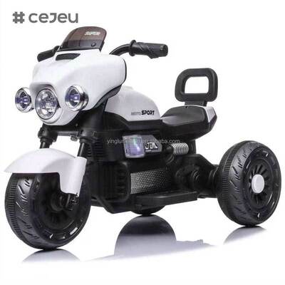 CJ-XGZ606 工場直販 電気 子供用のオートバイ 男の子 ライト付きの小さなファッション音楽三輪車 2〜4歳 6V