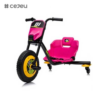 CJ-AHL027 プラスチックシート 2～7歳 バッテリー駆動 ペダルドリフトライドオンカー 屋外用キャスターホイール＆スピン