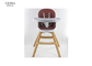 EN14988 360程度の調節される回転折る木の高い椅子2の位置2の高さ